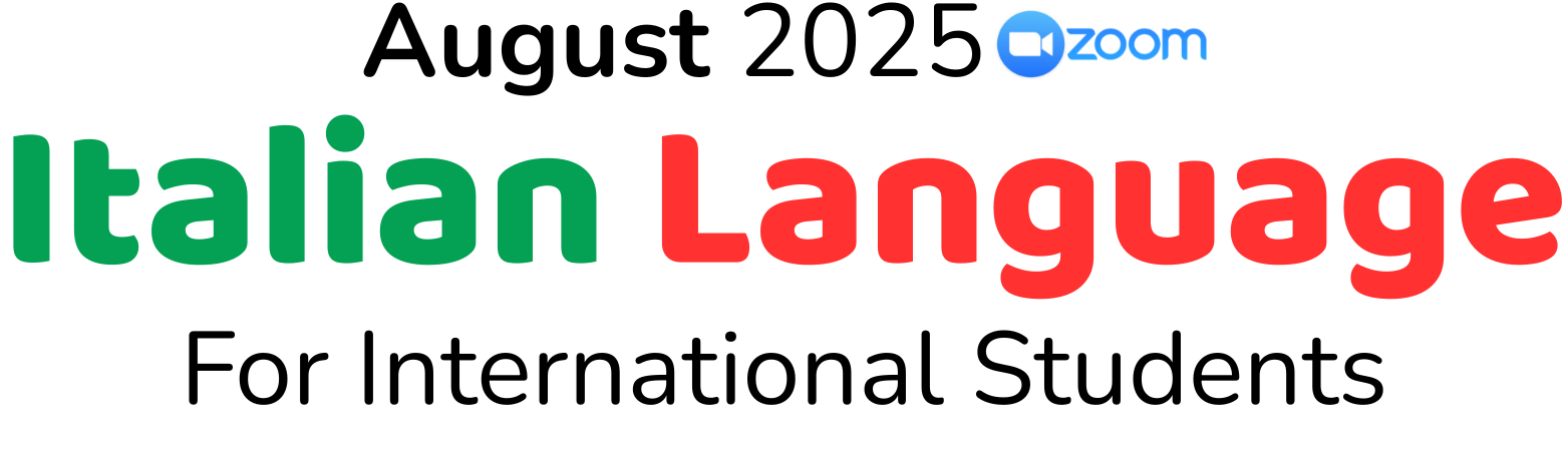 ITALIAN LANGUAGE COURSE – FROM A1 to B2
