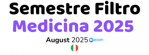 Semestre Filtro Medicina 2025 – Bootcamp Zoom di 1 Mese (Live)